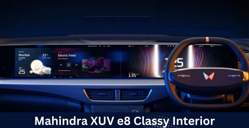 Mahindra XUV e8 Price – Images, Colors & Reviews interior